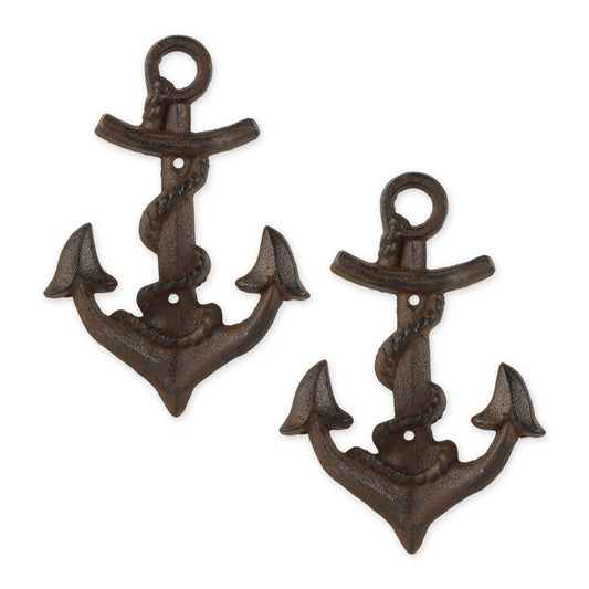 Anchor With Rope Wall Hook Set / 2