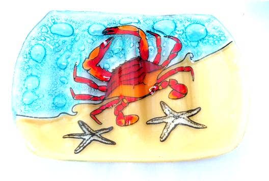 New Red Crab Soap Dish