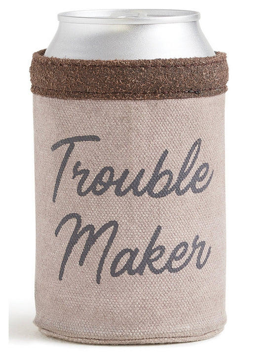 Trouble Maker Up-Cycled Canvas Can Cover M-5358